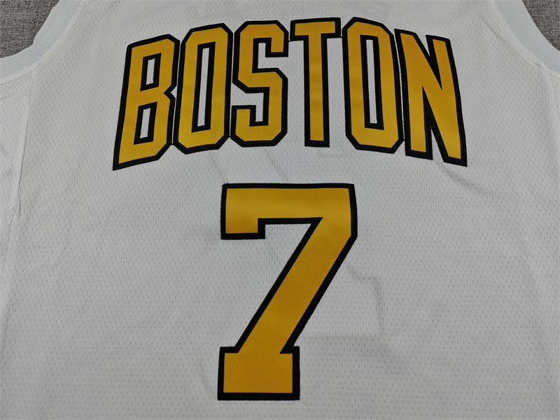 Men's Boston Celtics Jaylen Brown #7 White 2025/26 Swingman Jersey - City Edition