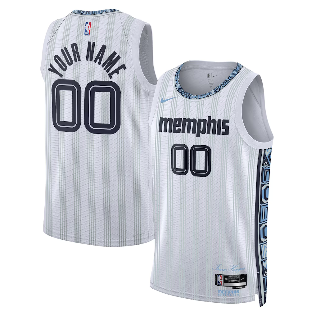 Men's Memphis Grizzlies Nike White 2025/26 City Edition Swingman Custom Jersey