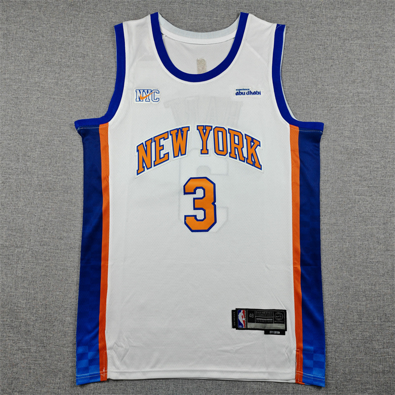 Men's New York Knicks Josh Hart #3 White 2025/26 Swingman Jersey - City Edition