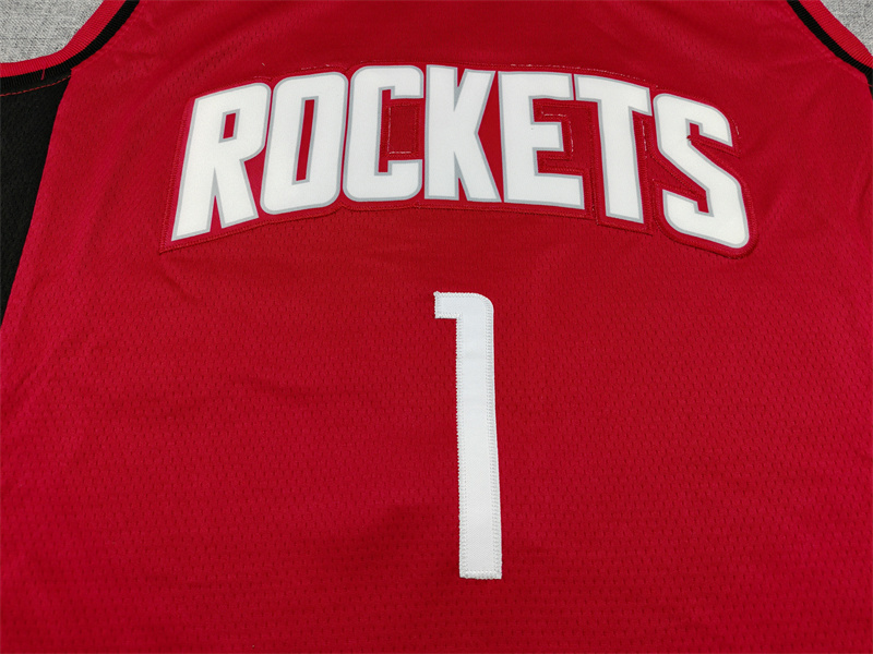 Men's Houston Rockets Amen Thompson #1 Red Swingman Player Jersey - Icon Edition