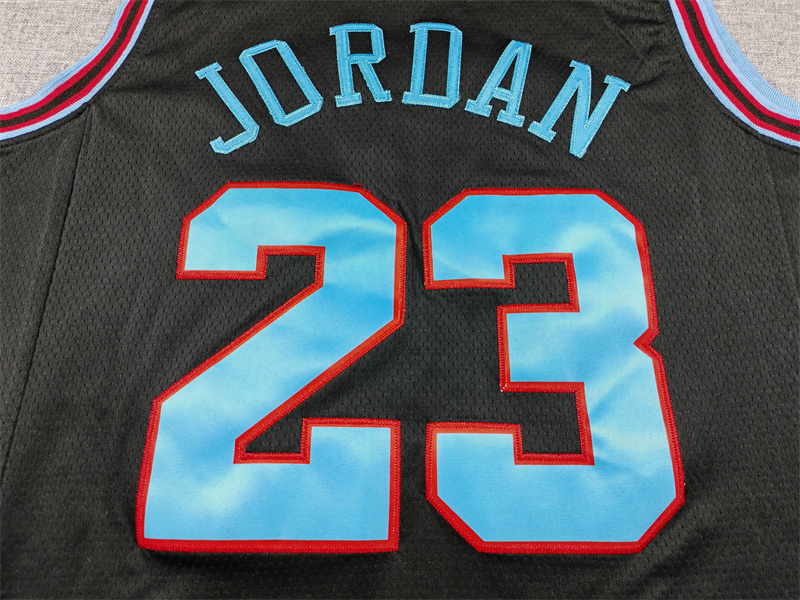Men's Chicago Bulls Michael Jordan #23 Black 2025/26 Swingman Jersey - City Edition