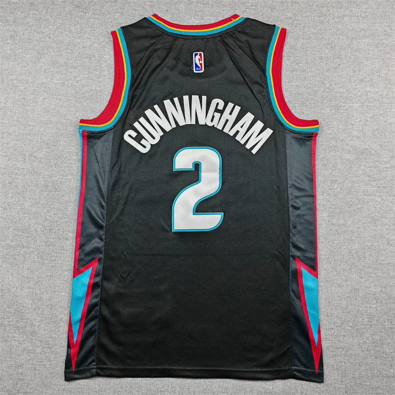Men's Detroit Pistons Cade Cunningham #2 Charcoal 2025/26 Swingman Jersey - City Edition