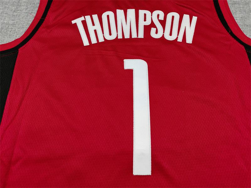 Men's Houston Rockets Amen Thompson #1 Red Swingman Player Jersey - Icon Edition