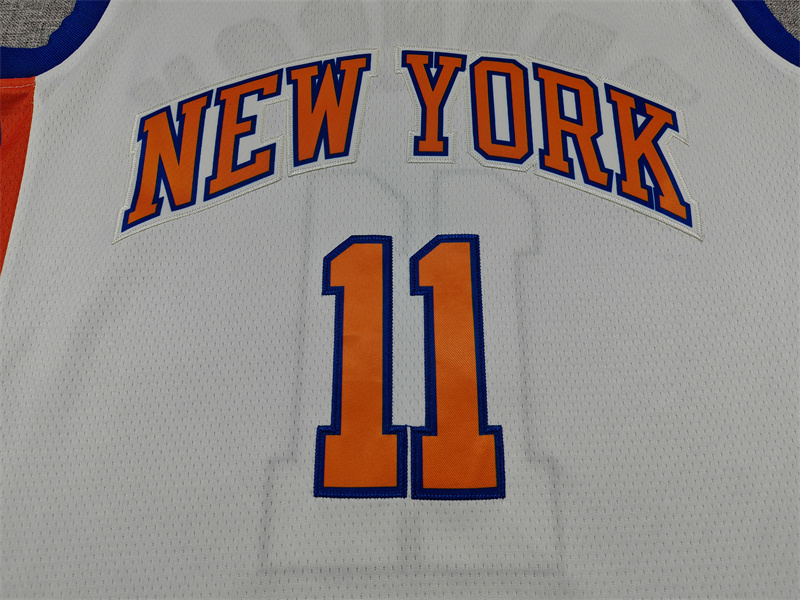 Men's New York Knicks Jalen Brunson #11 White 2025/26 Swingman Jersey - City Edition