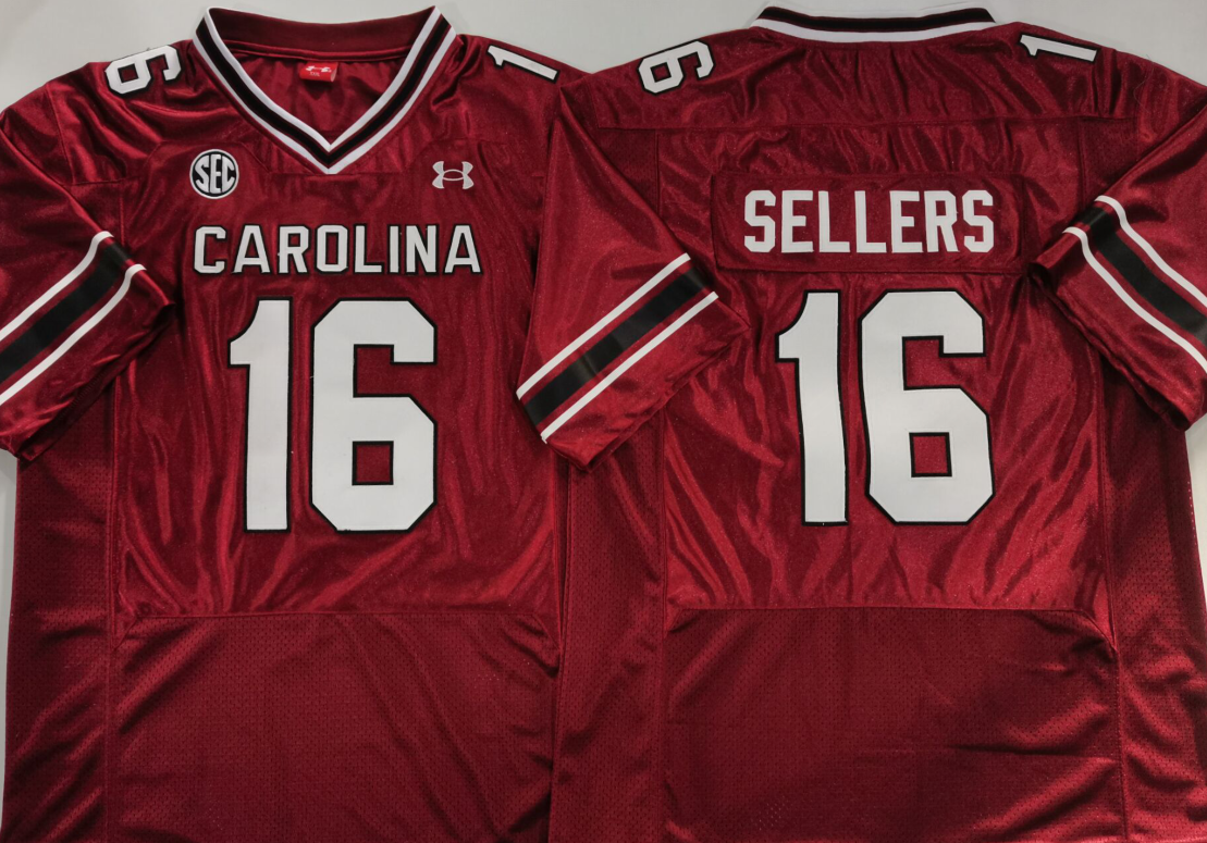 Men's South Carolina Gamecock Lanorris Sellers #16 Red Player Jersey