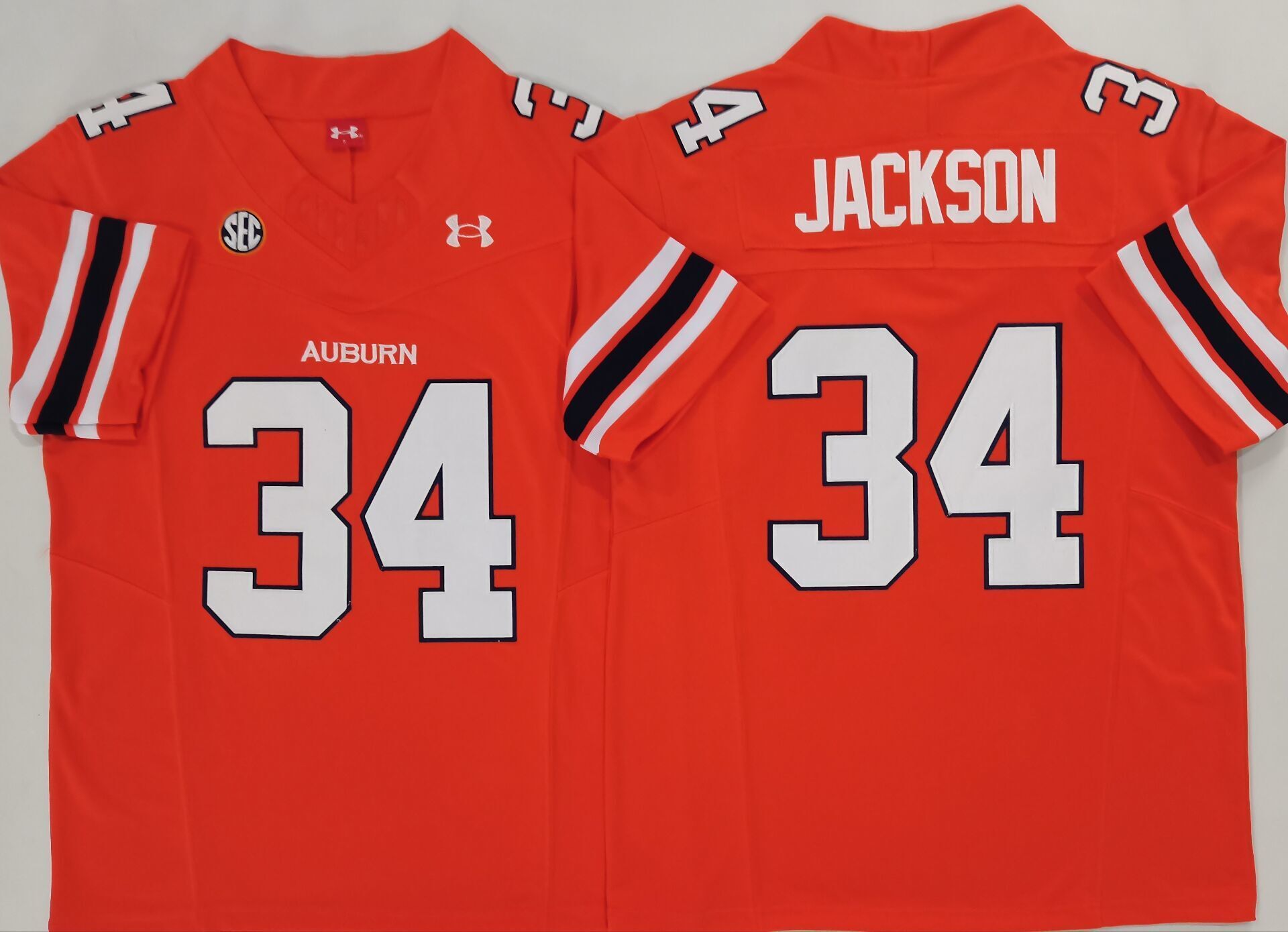 Men's Auburn Tigers Bo Jackson #34 Orange Player Jersey