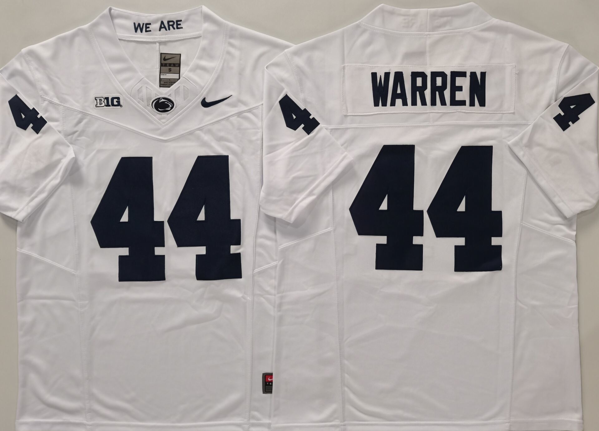 Men's Penn State Nittany Lions Tyler Warren #44 White Player Jersey