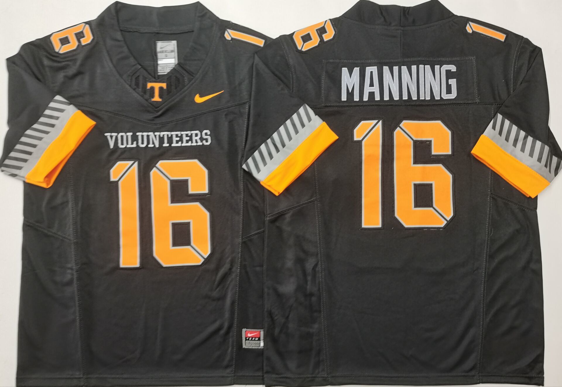 Men's Tennessee Volunteers Peyton Manning #16 Black Game Jersey