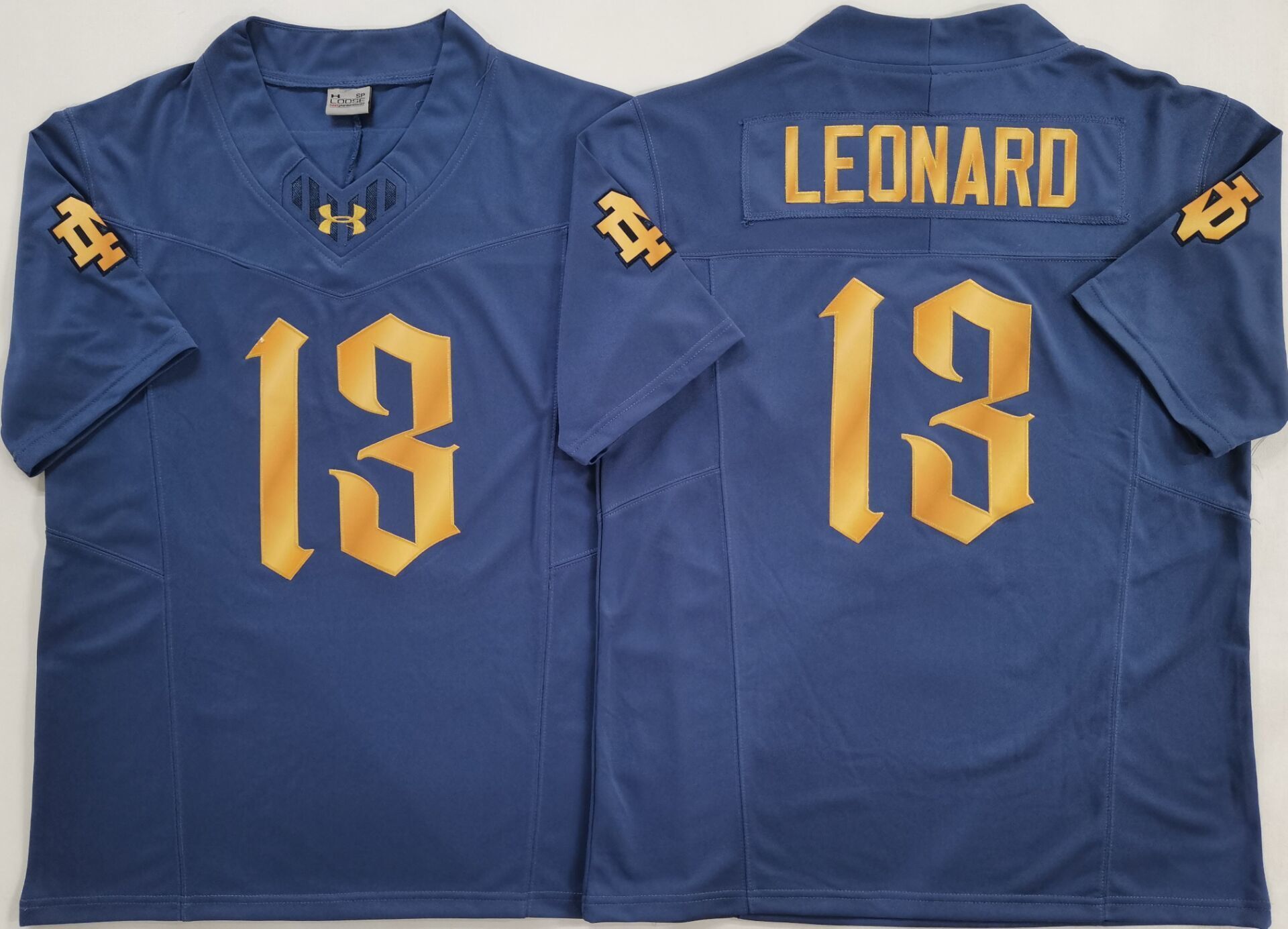 Men's Norte Dame Fighting Irish Riley Leonard #13 Navy Player Jersey