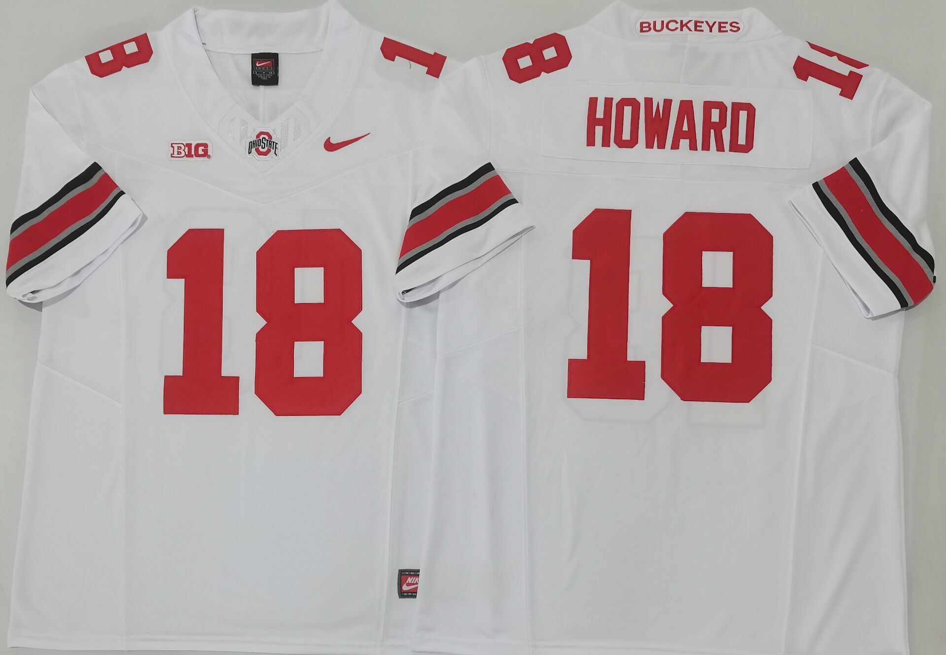 Men's Ohio State Buckeyes Will Howard #18 White Player Jersey