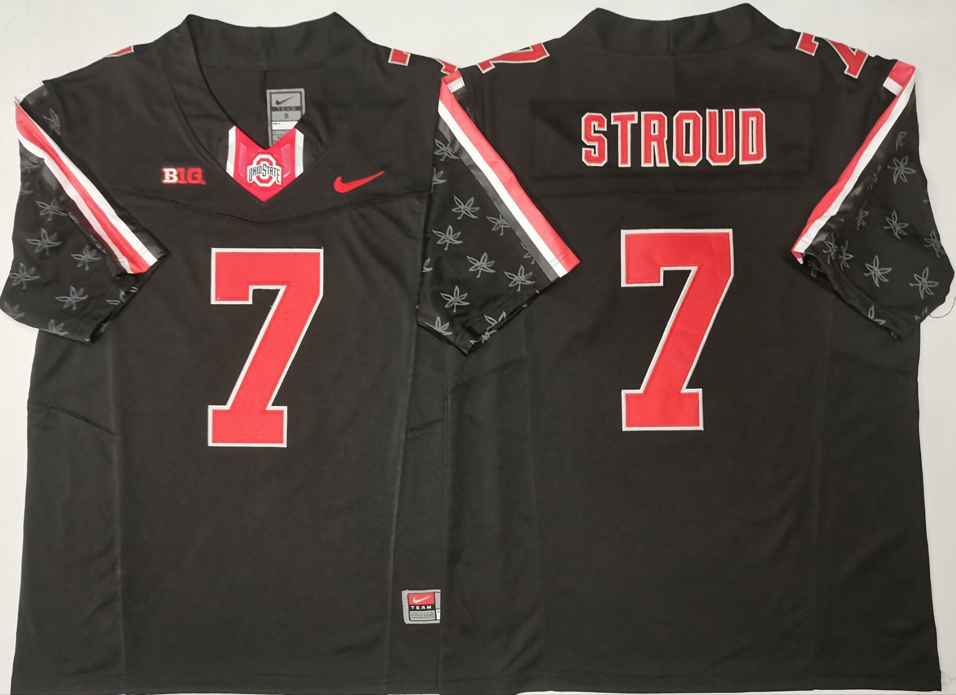 Men's Ohio State Buckeyes CJ Stroud #7 Black Player Game Jersey