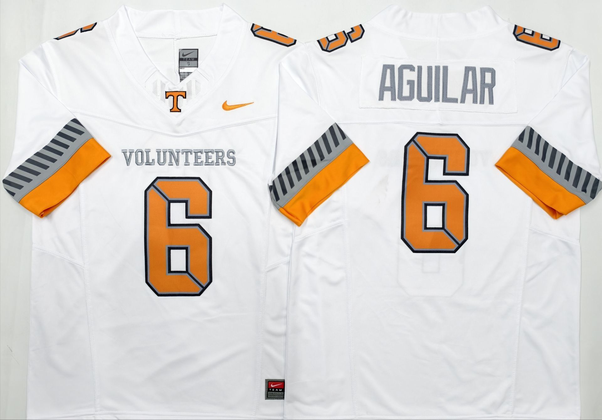 Men's Tennessee Volunteers Joey Aguilar #6 White Player Game Jersey