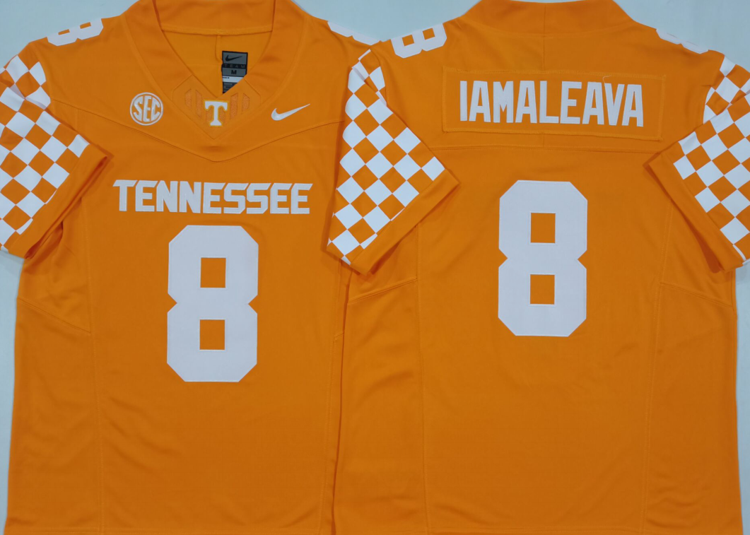 Men's Tennessee Volunteers Nico Iamaleava #8 Orange Jersey