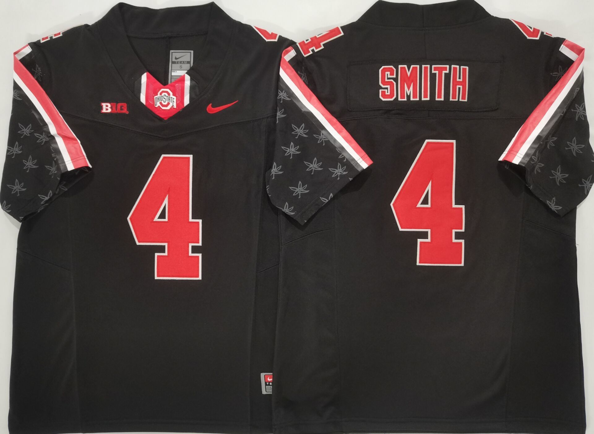 Men's Ohio State Buckeyes Jeremiah Smith #4 Black Player Game Jersey
