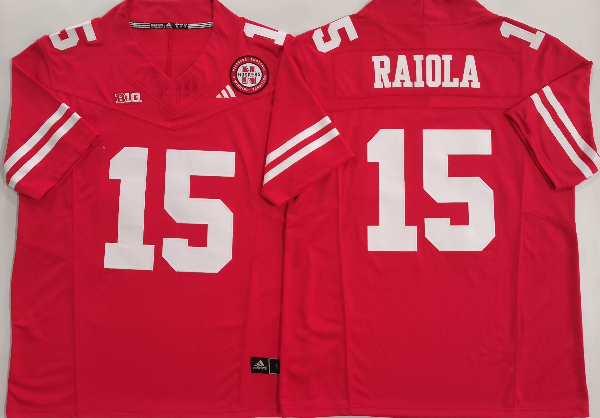 Men's Nebraska Huskers Dylan Raiola #15 Red Player Jersey