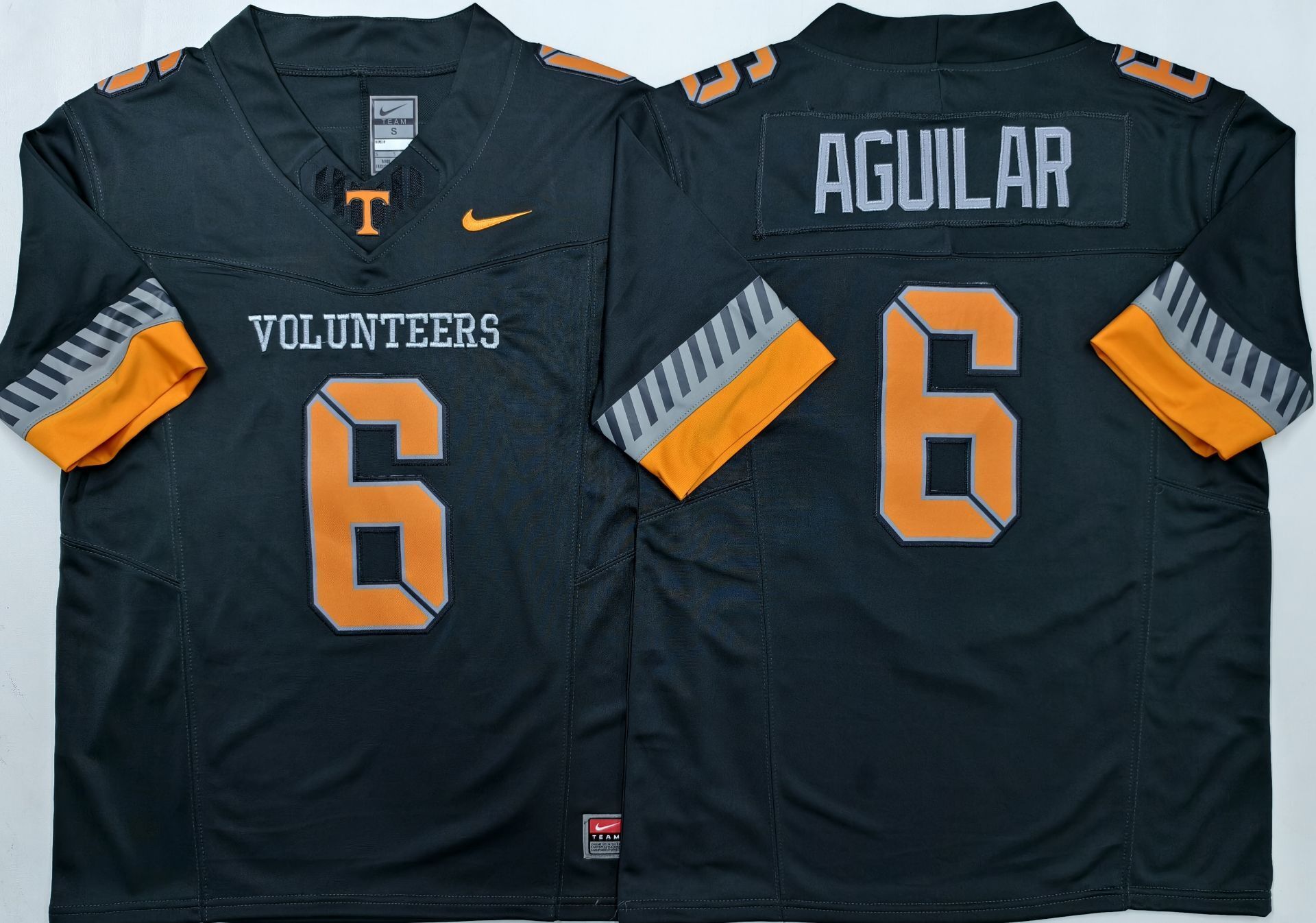 Men's Tennessee Volunteers Joey Aguilar #6 Black Player Jersey