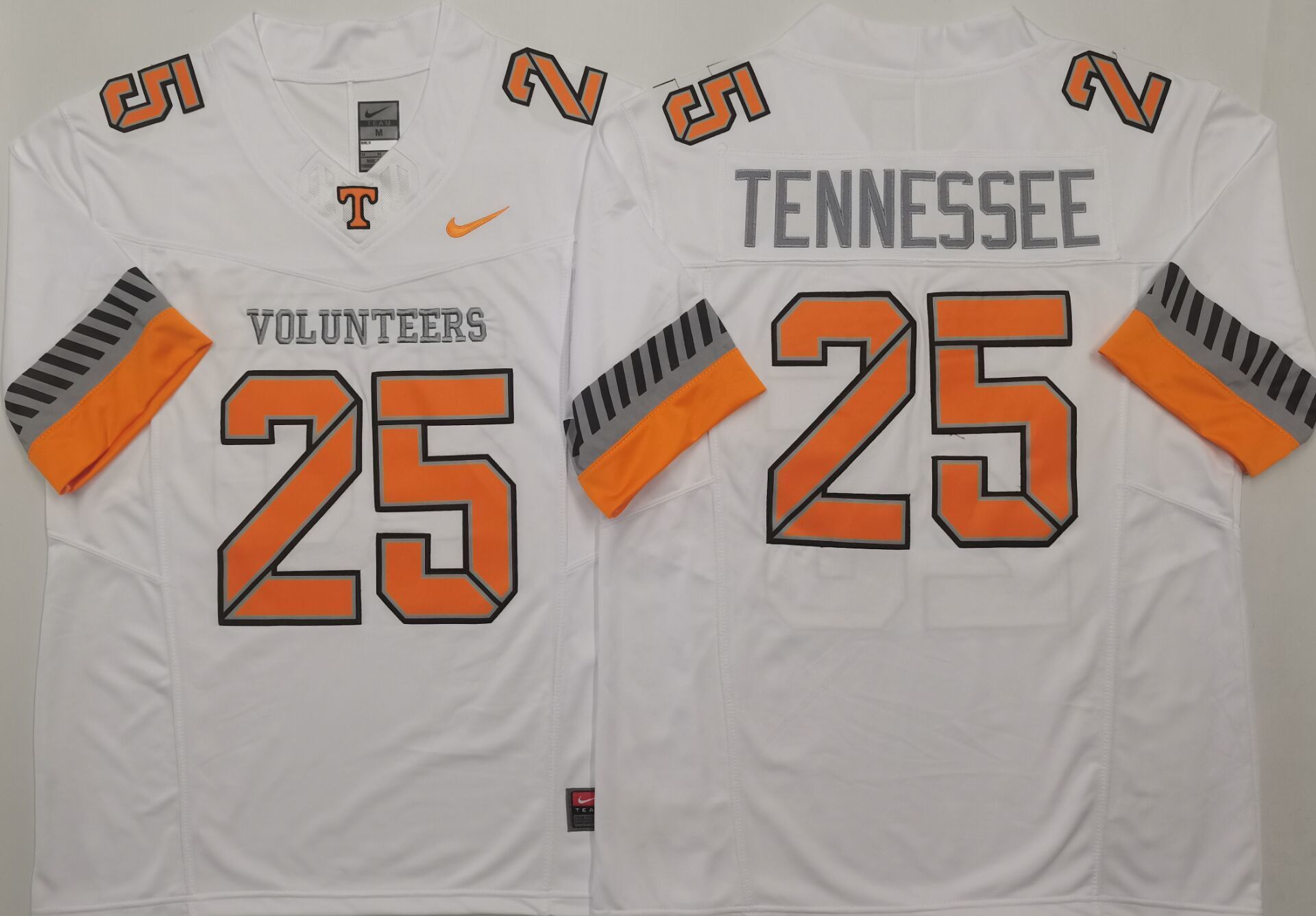 Men's Tennessee Volunteers #25 White Player Jersey