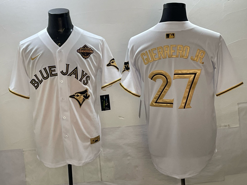 Men's Toronto Blue Jays Vladimir Guerrero Jr. #27 White Limited Player Jersey