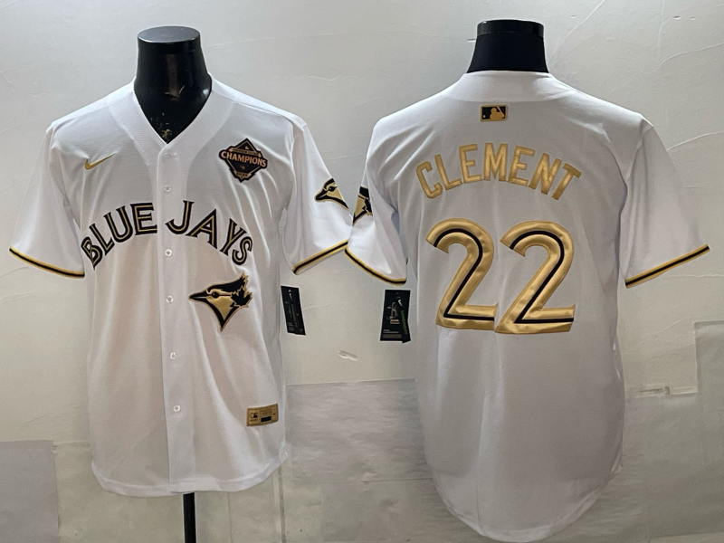 Men's Toronto Blue Jays Matt Clement #22 White Player Jersey