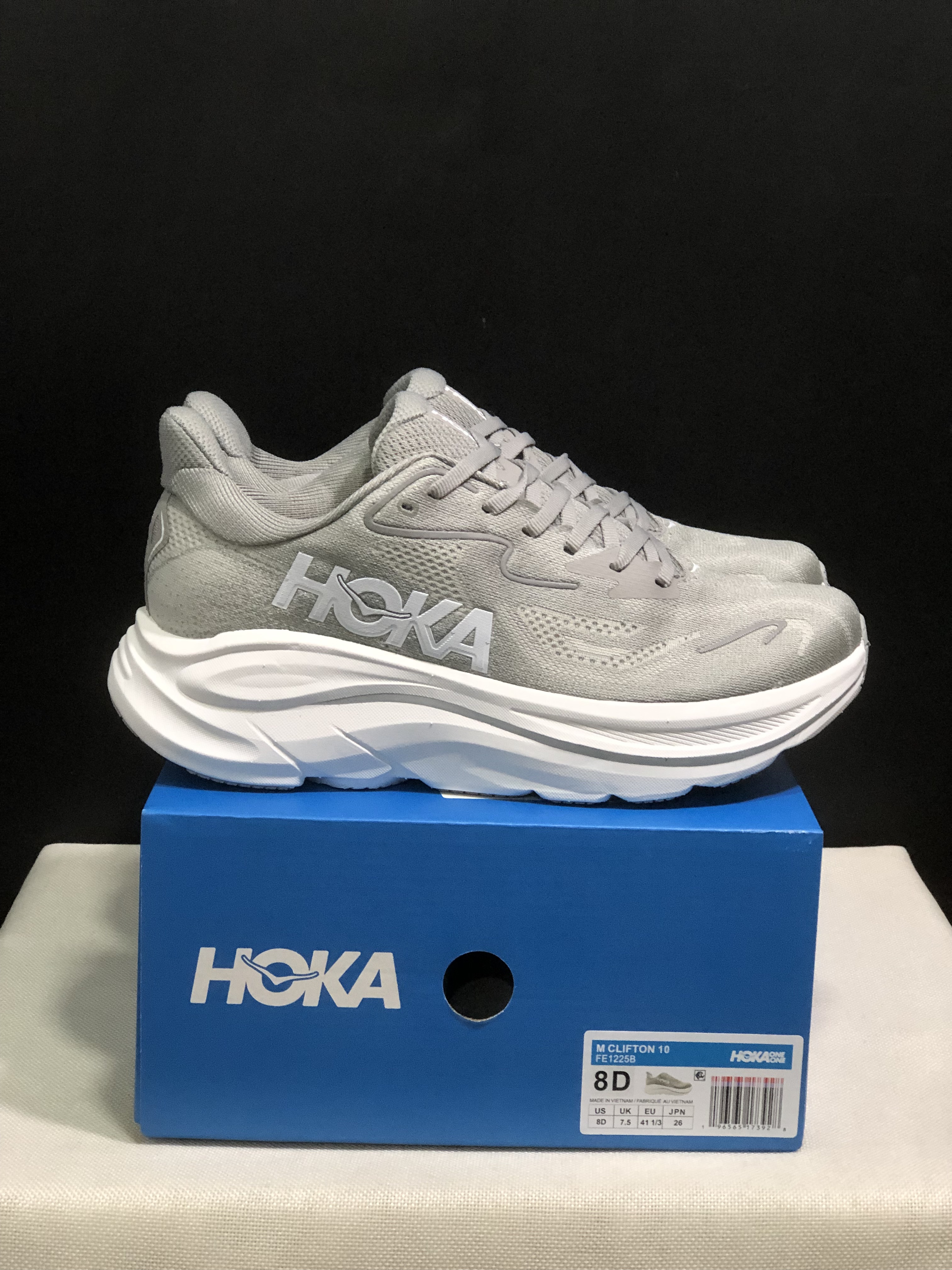 Hoka One One Clifton 10 Fashion Shoes Sneakers Gray