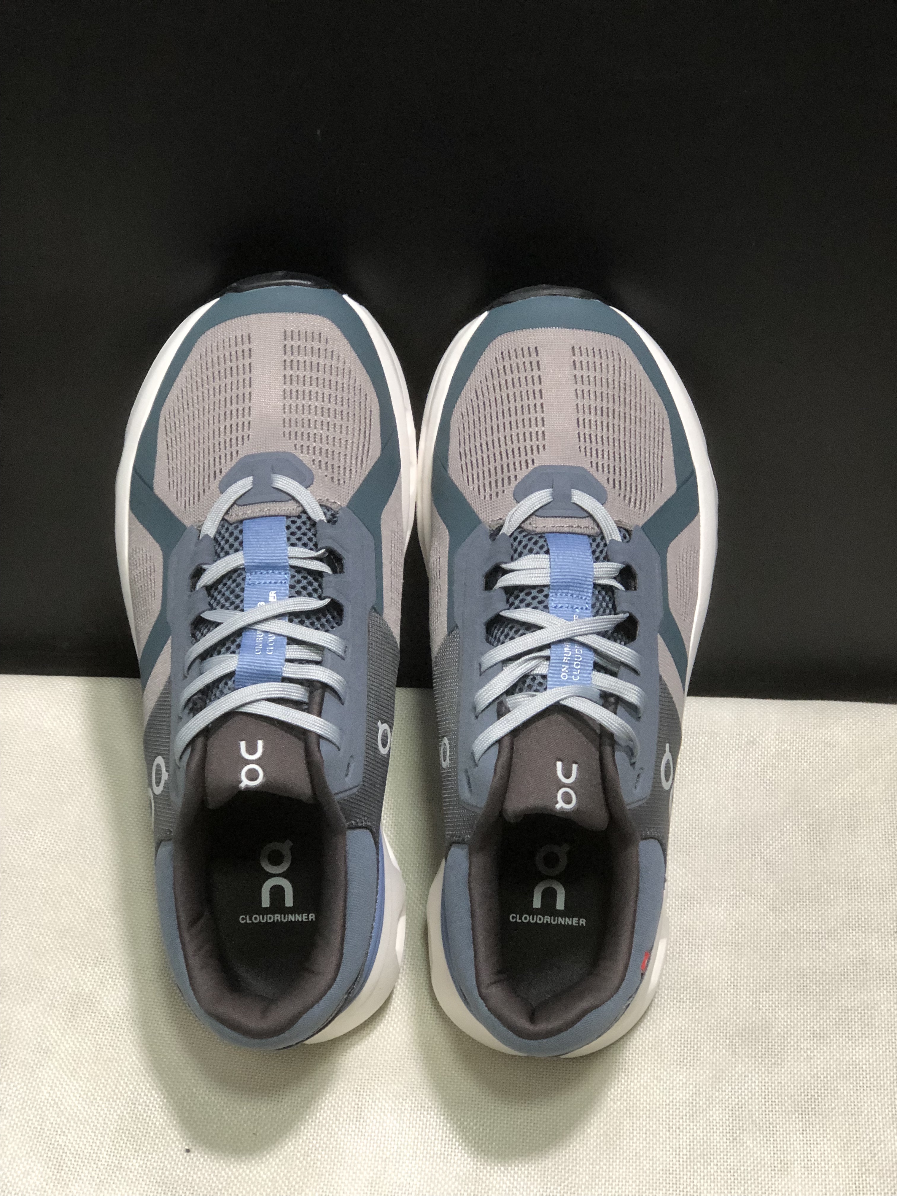 On Running Cloudrunner 2 Mesh Breathable Running Shoes Grey/Blue