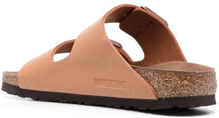 Birkenstock Arizona Vegan Birko-Flor Birkibuc Pecan Orange 1025006 Fashion Slippers