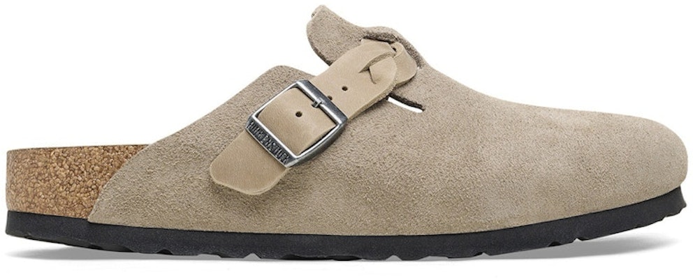 Birkenstock Boston Braided Suede 1026667 Taupe Sandals