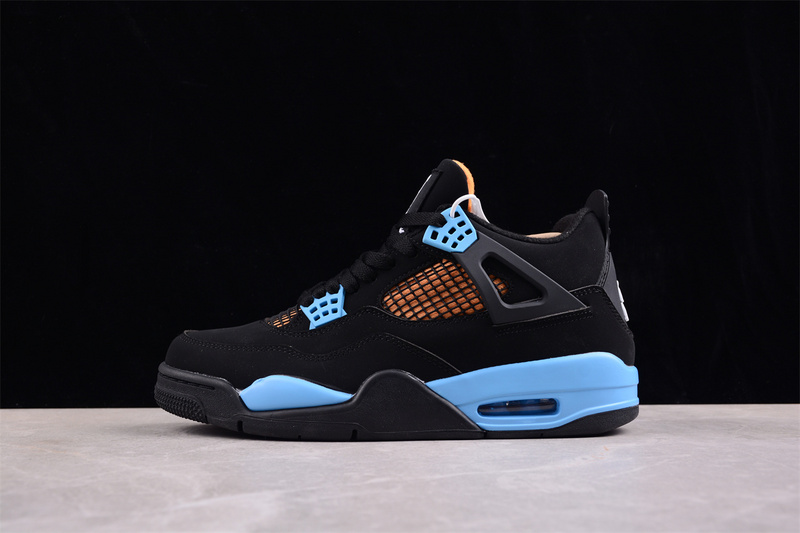 Nike Air Jordan 4 Retro Blue Black Sneakers