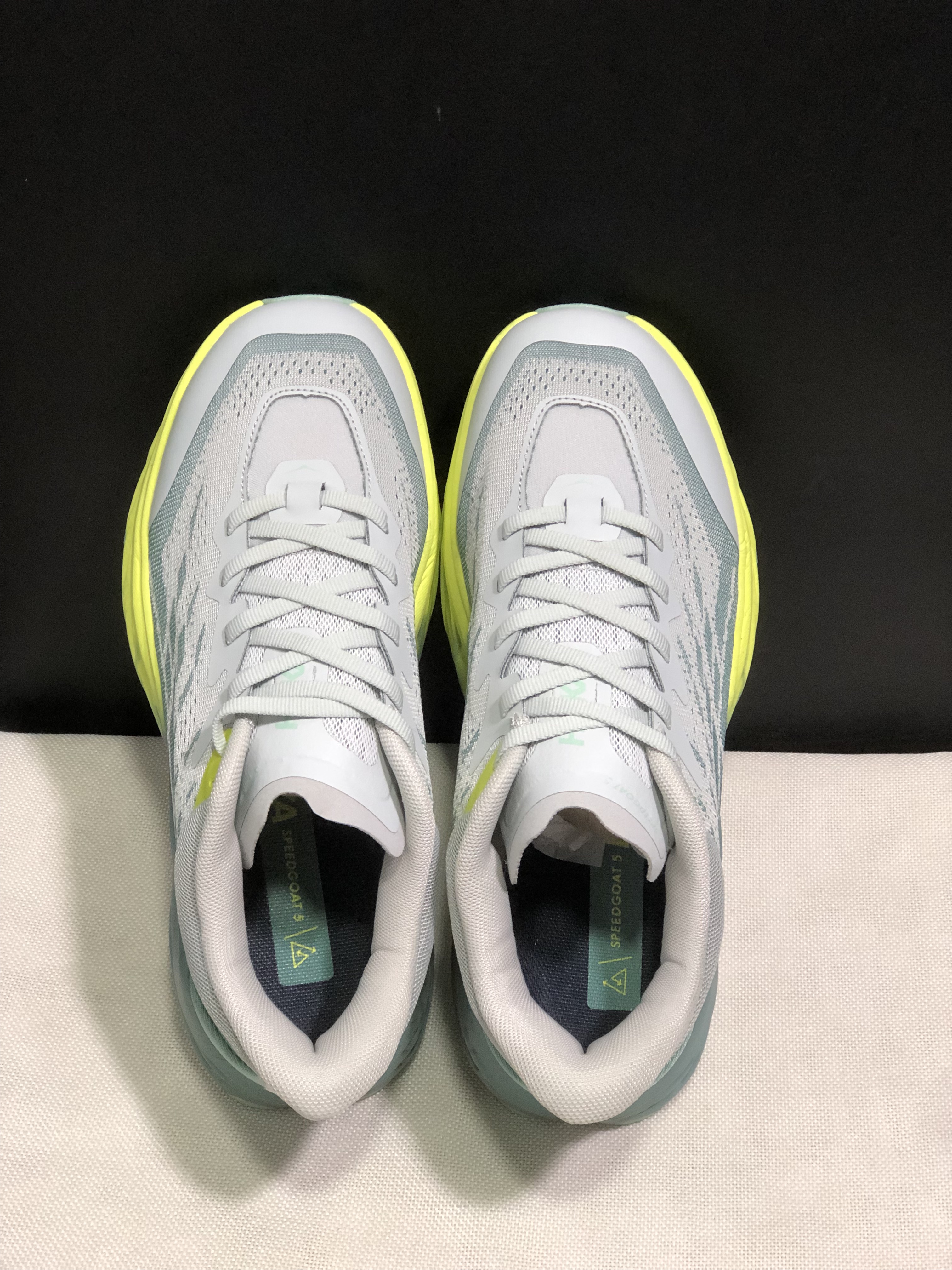 Hoka One One Speedgoat 5 Trail Running Shoes Sneakers Silver