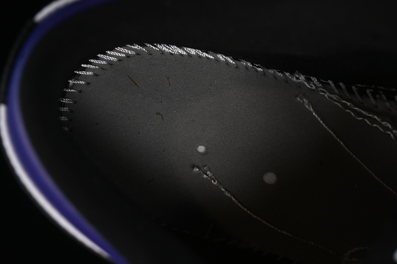 Nike Air Jordan 1 Low Black White Purple Sneakers