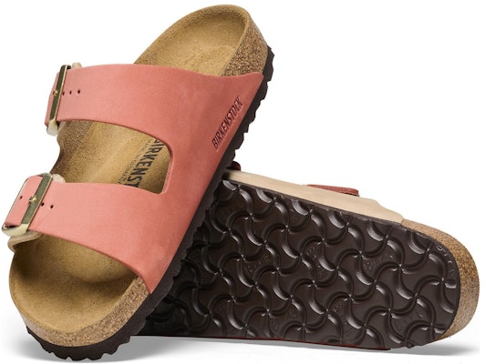 Birkenstock Arizona Mars Red Sandcastle Nubuk Leather 1025727 Fashion Slippers