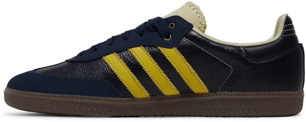 Wales Bonner Adidas Samba Collegiate Navy Yellow S42595 Shoes