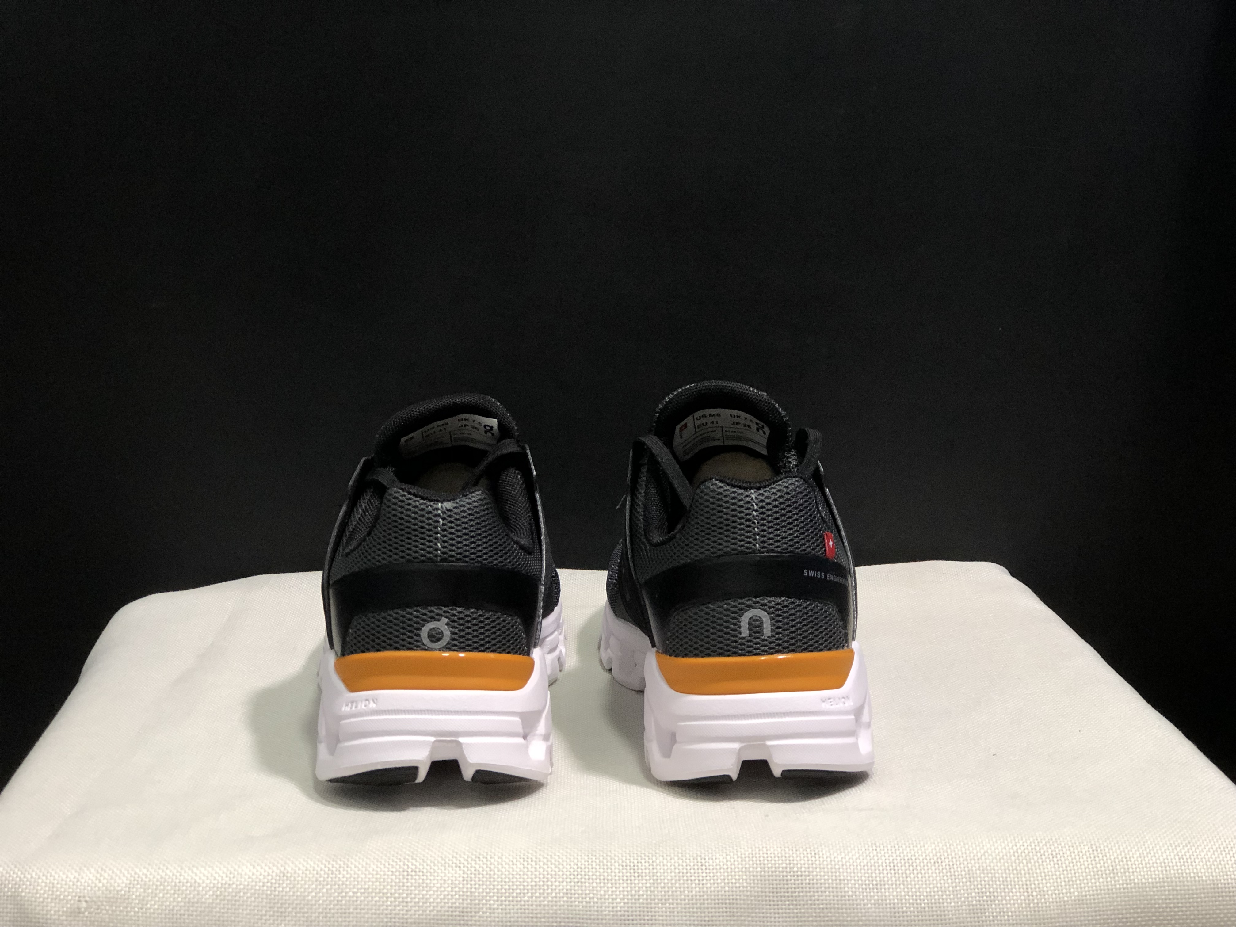 On Running Cloudswift Cushioning Running Shoes Dark Grey/Black/Orange