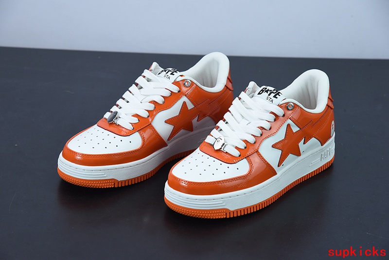 A Bathing Ape Bape Sta Low Orange
