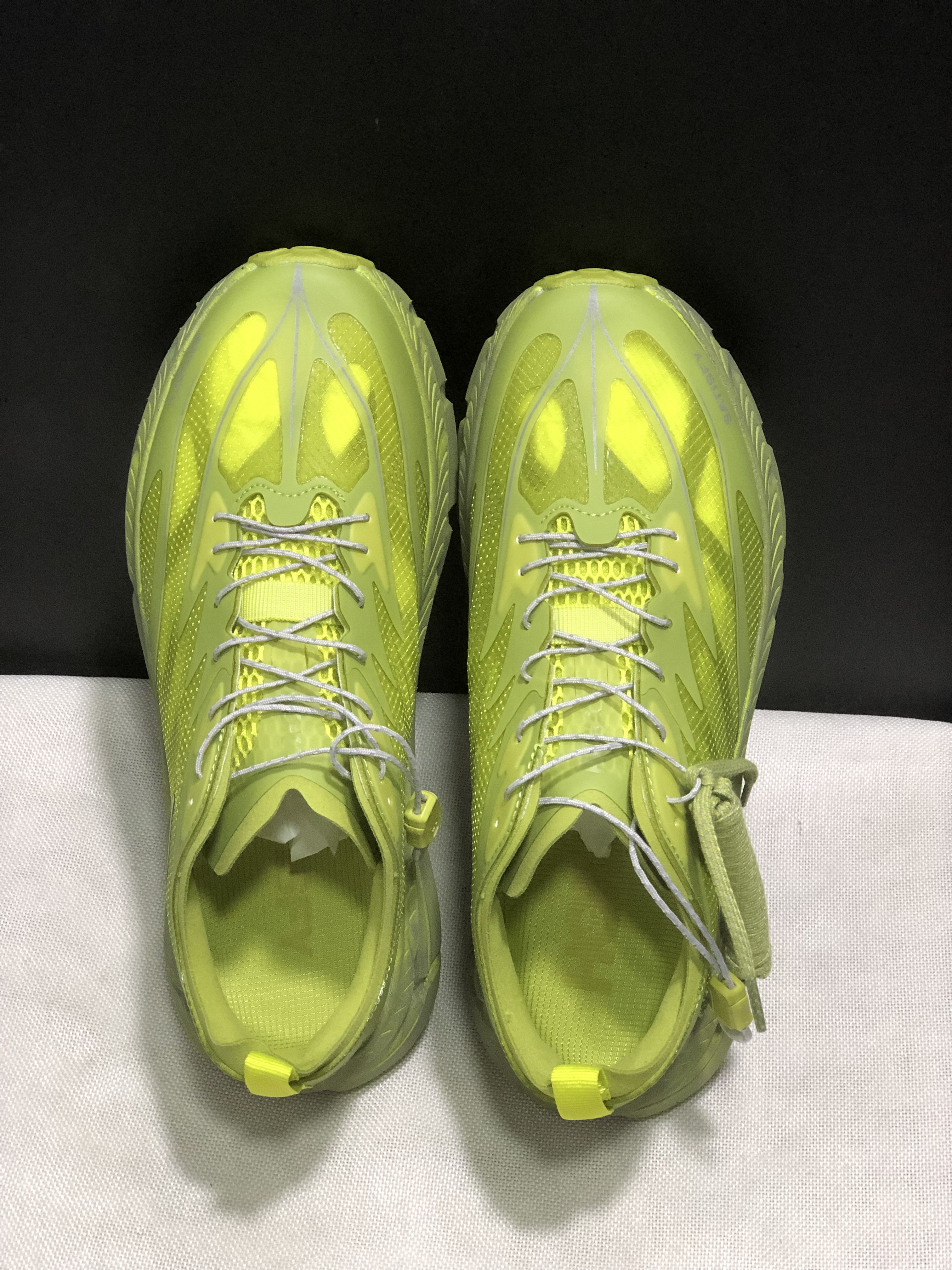 Hoka One One Satisfy x Mafate Speed 4 Breathable Fashion Running Shoes Sneakers Green