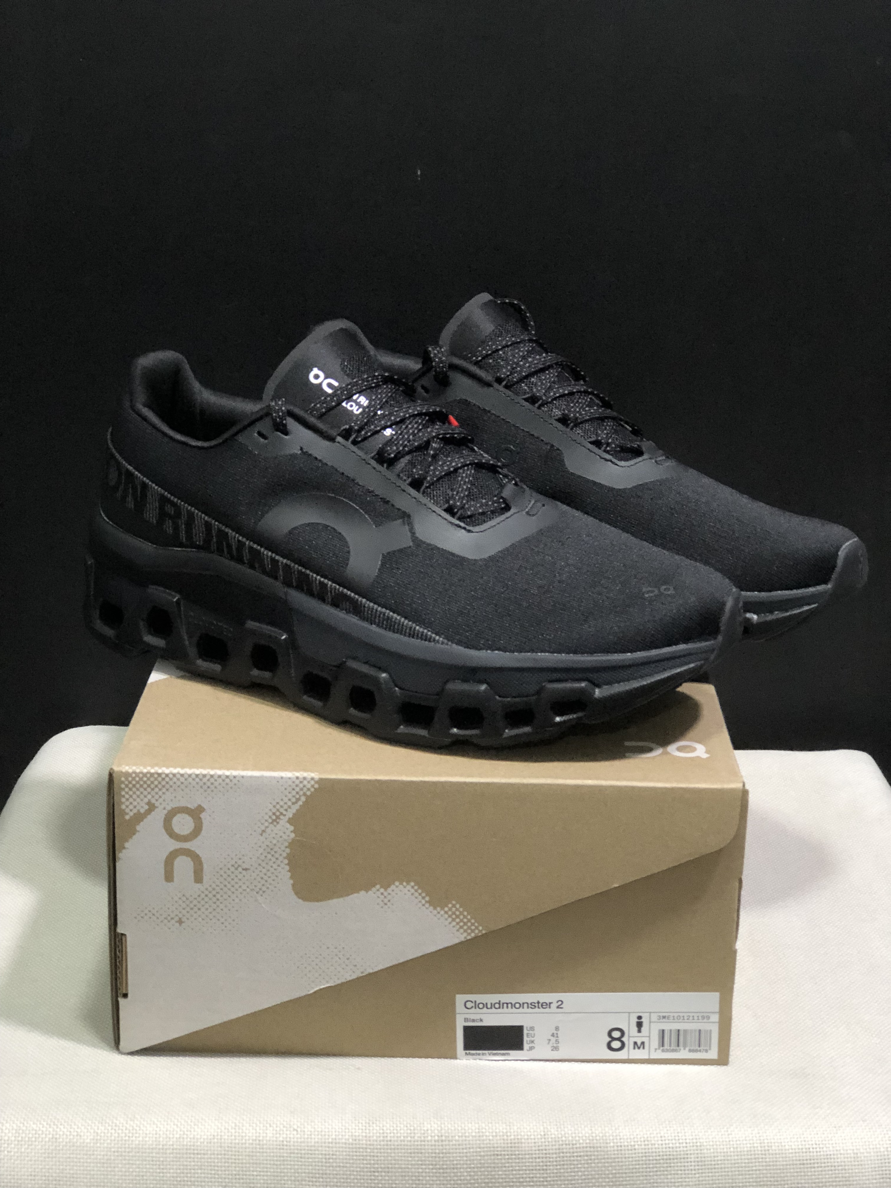 On Running Cloudmonster 2 Shock-Absorbing And Breathable Running Shoes Black