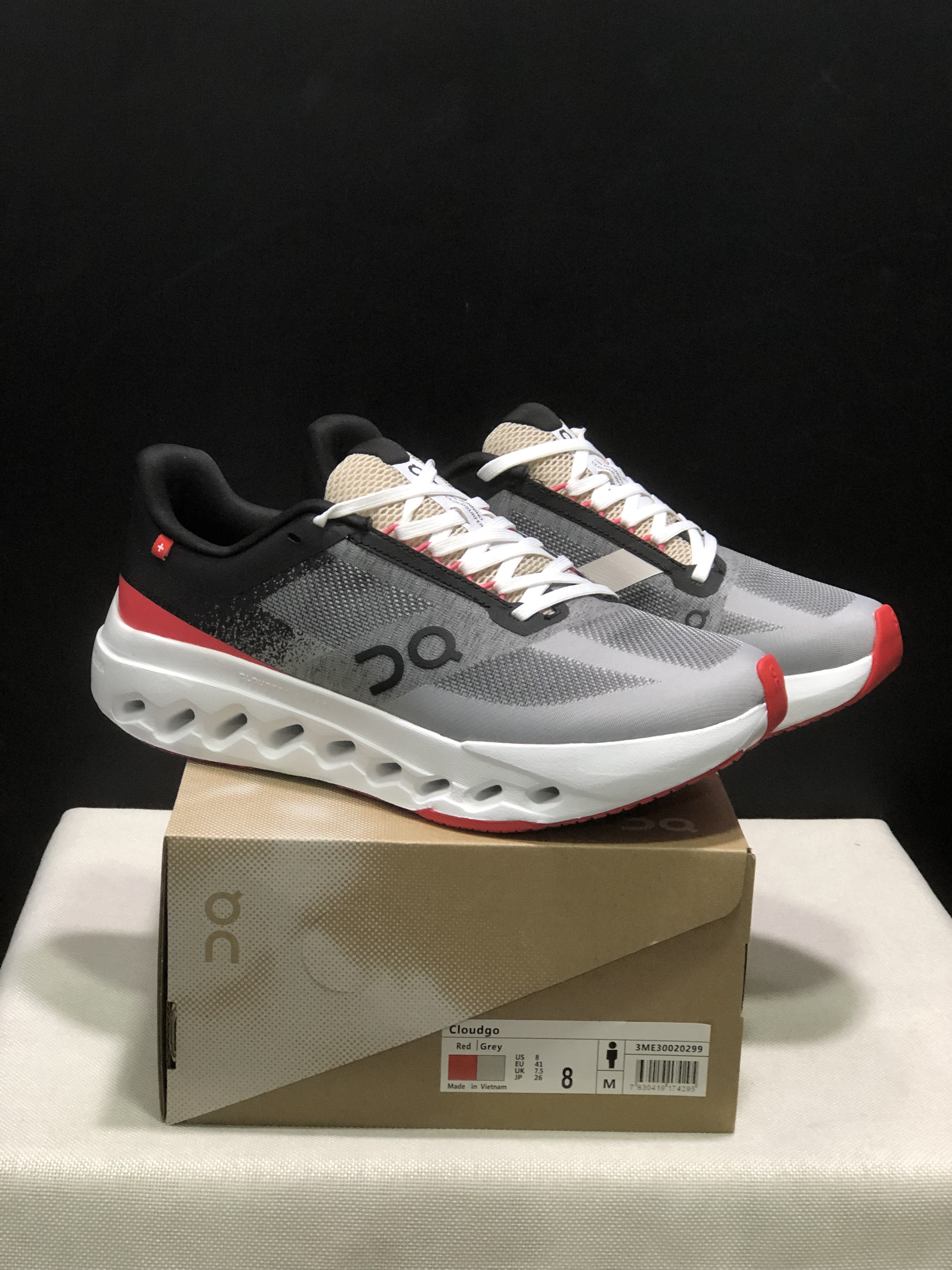 On Running Cloudsurfer Next Casual Running Shoes Grey/Black/Red