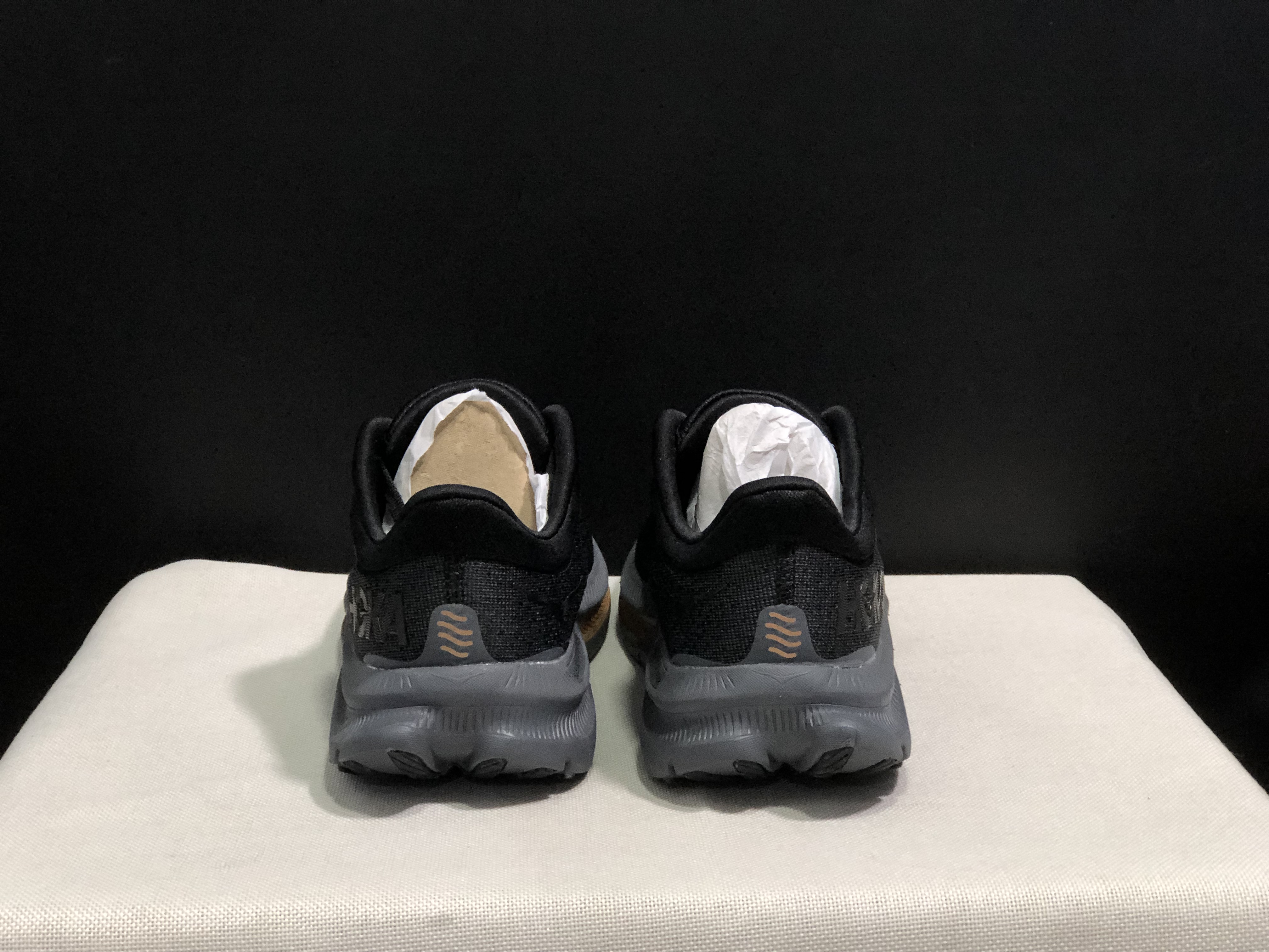 Hoka One One Kawana Cushioning Comfortable Gym Running Shoes Sneakers Black