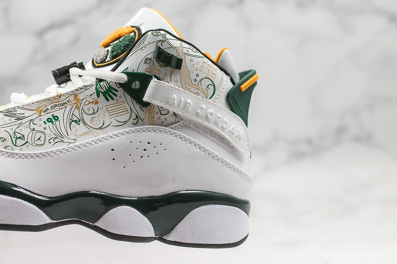 Nike Air Jordan 6 Rings White Multiple Color Sneakers