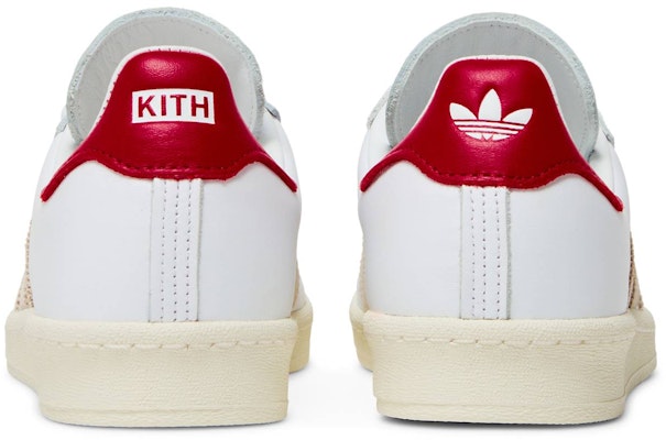 KITH Adidas Campus 80s Classics Program - White Red GY2542 Shoes