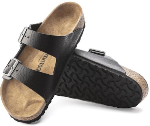 Birkenstock Arizona 1023141 Black Narrow Slide Sandals