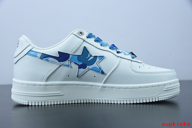 A Bathing Ape Bape Sta Low White ABC Camo Blue (2021)