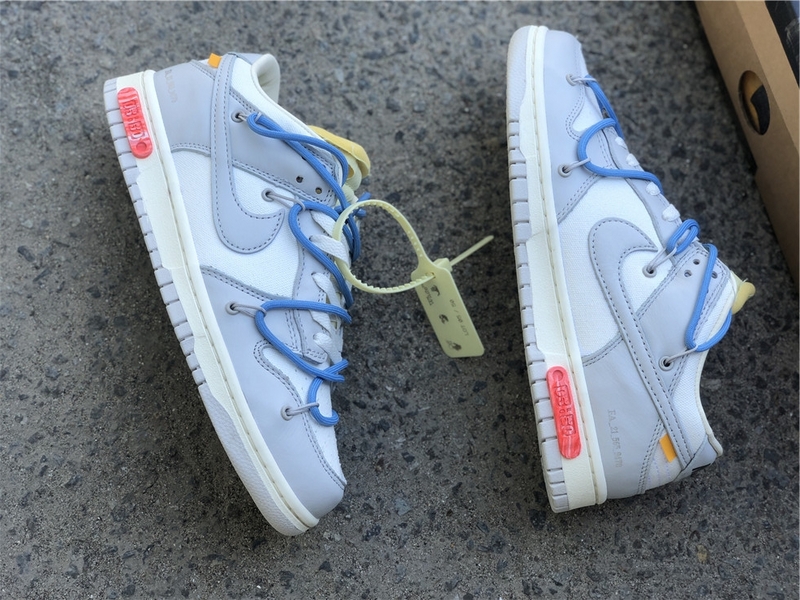 Nike Off-White Dunk Low Lot 05 of 50 Gray Sneakers