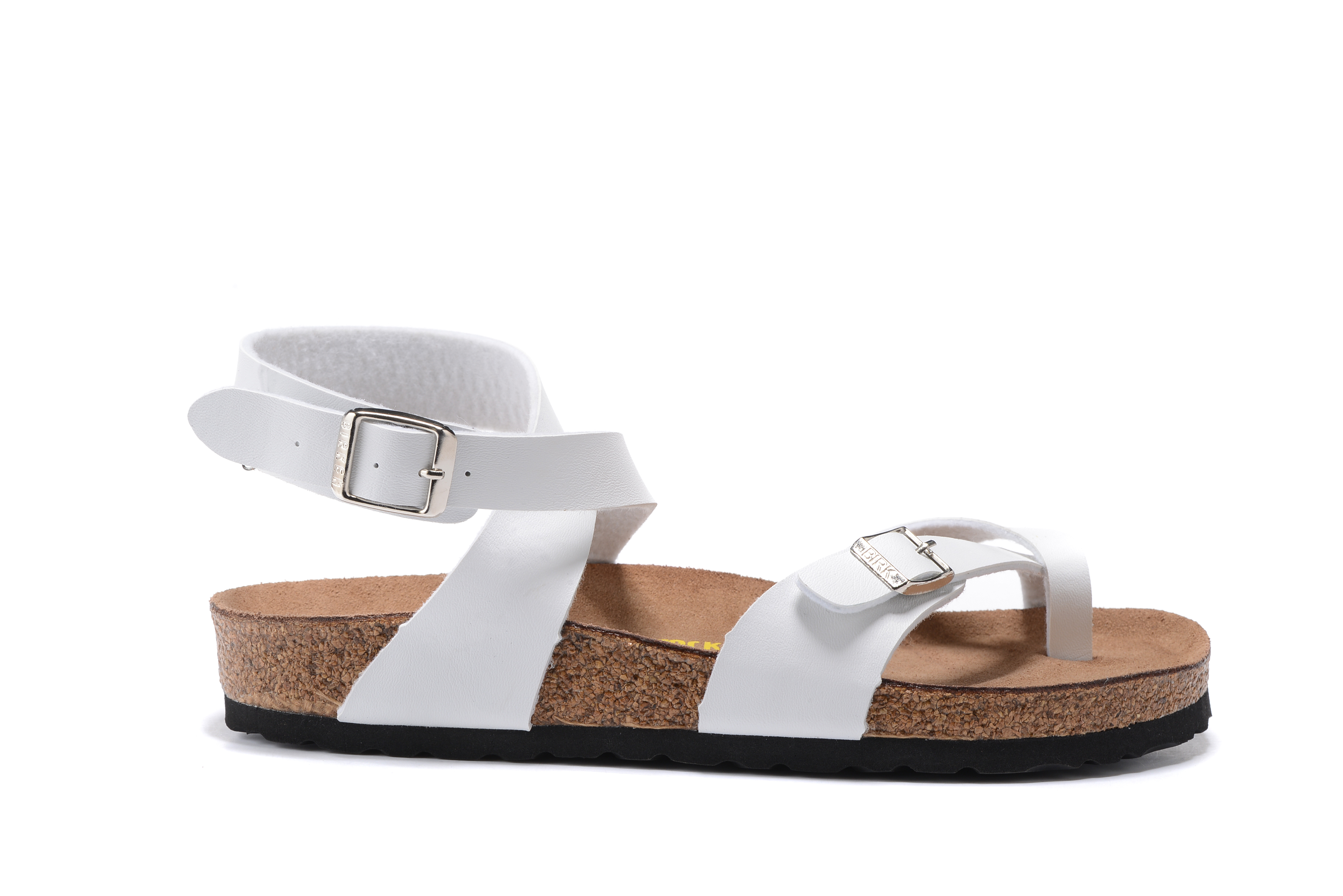 Birkenstock Yara Oiled White Matte Leather Gladiator Sandal