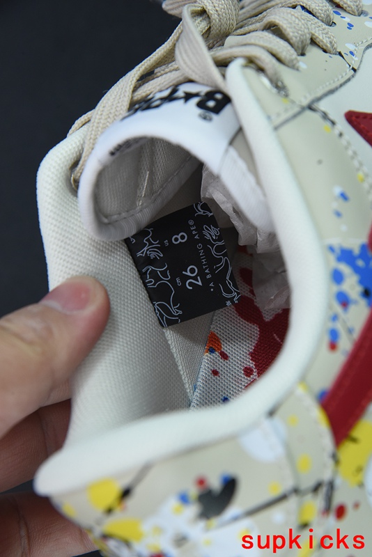 A Bathing Ape Bape Sta Paint Beige