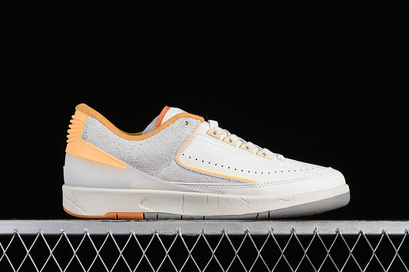 Nike Air Jordan 2 Low Craft Melon Tint Light Curry Cobblestone Muslin Sneakers