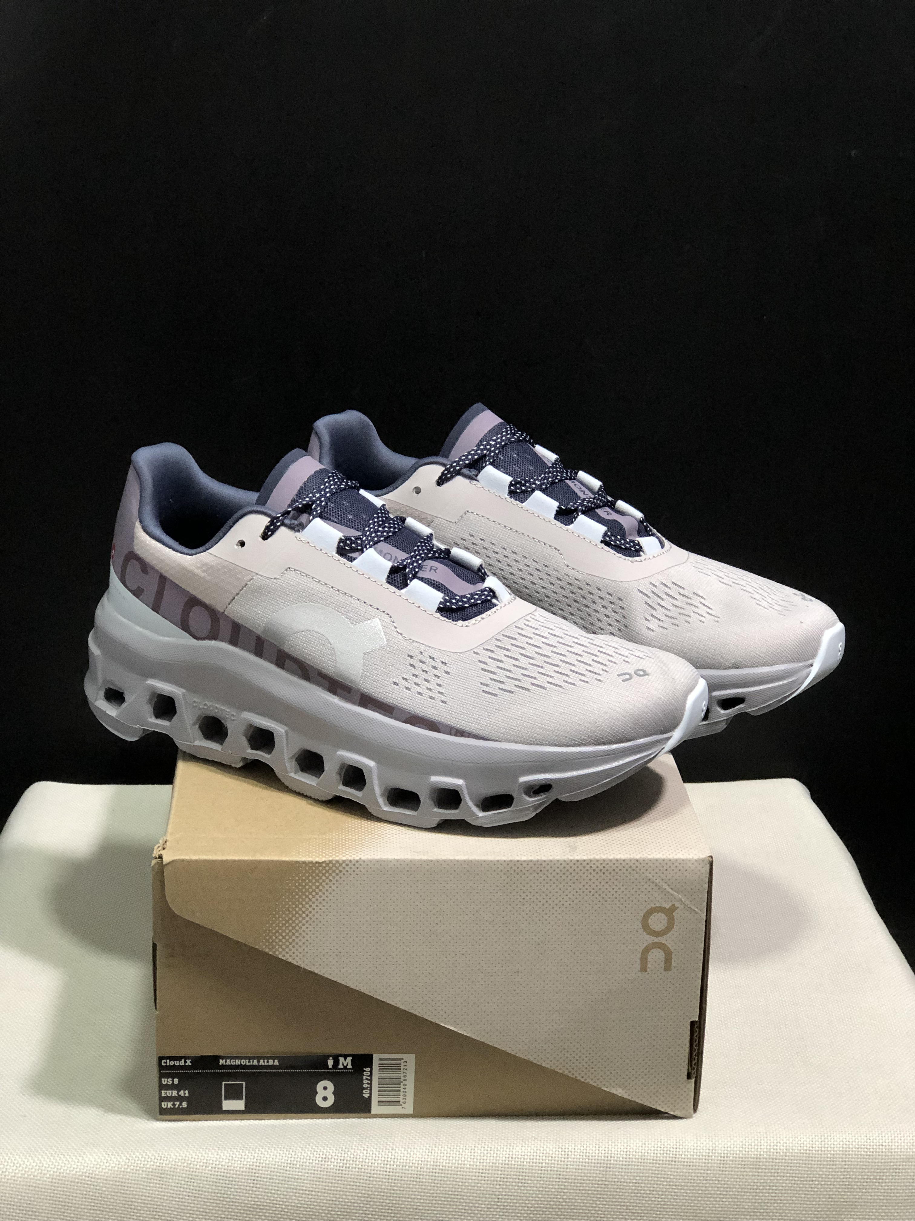 On Running Cloudmonster Grey Anti-Slip Running Shoes