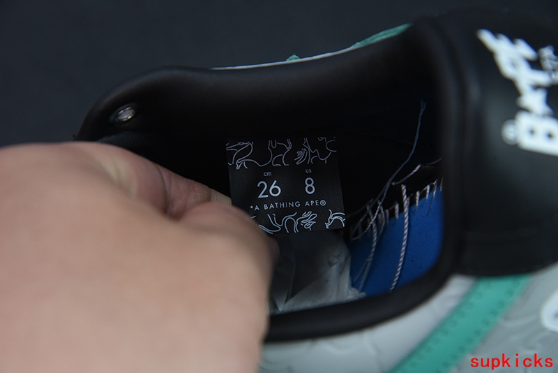 A Bathing Ape Bape Sta Low Gray Black Teal