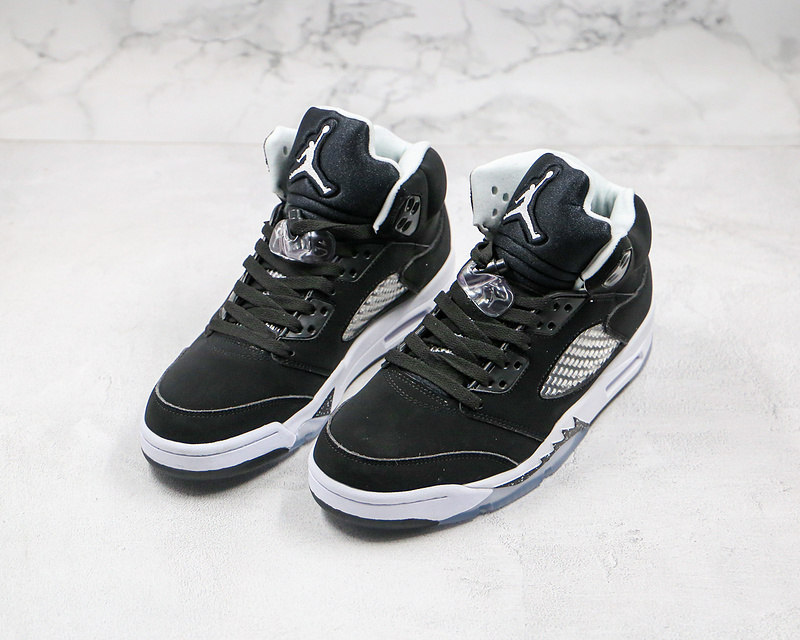 Nike Air Jordan 5 Retro Oreo Moonlight Black White Sneakers
