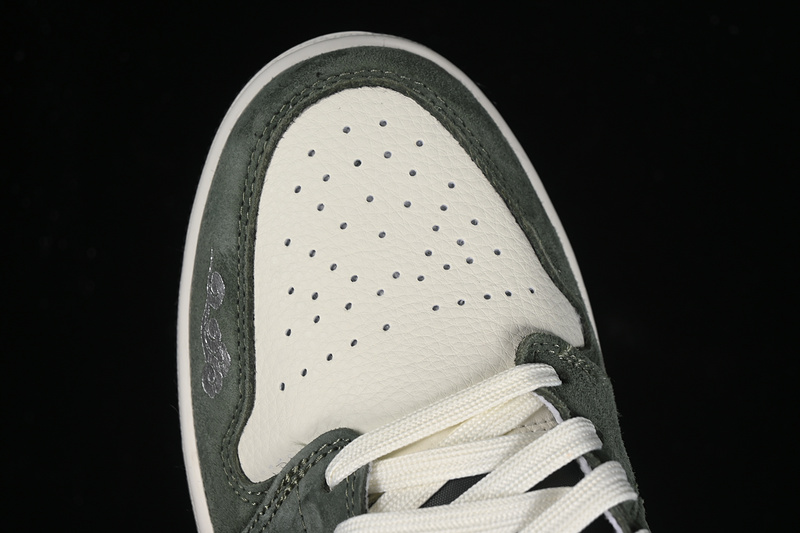 Nike Air Jordan 1 Low Black Myth Game White Green Sneakers